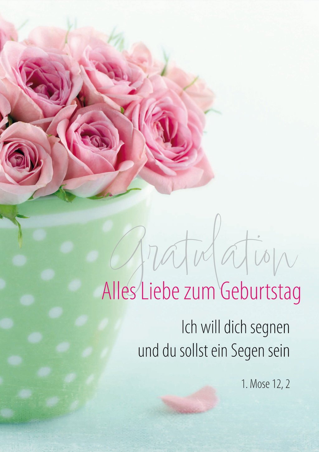Faltkarte - Gratulation - Zum Geburtstag