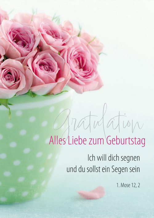 Faltkarte - Gratulation - Zum Geburtstag