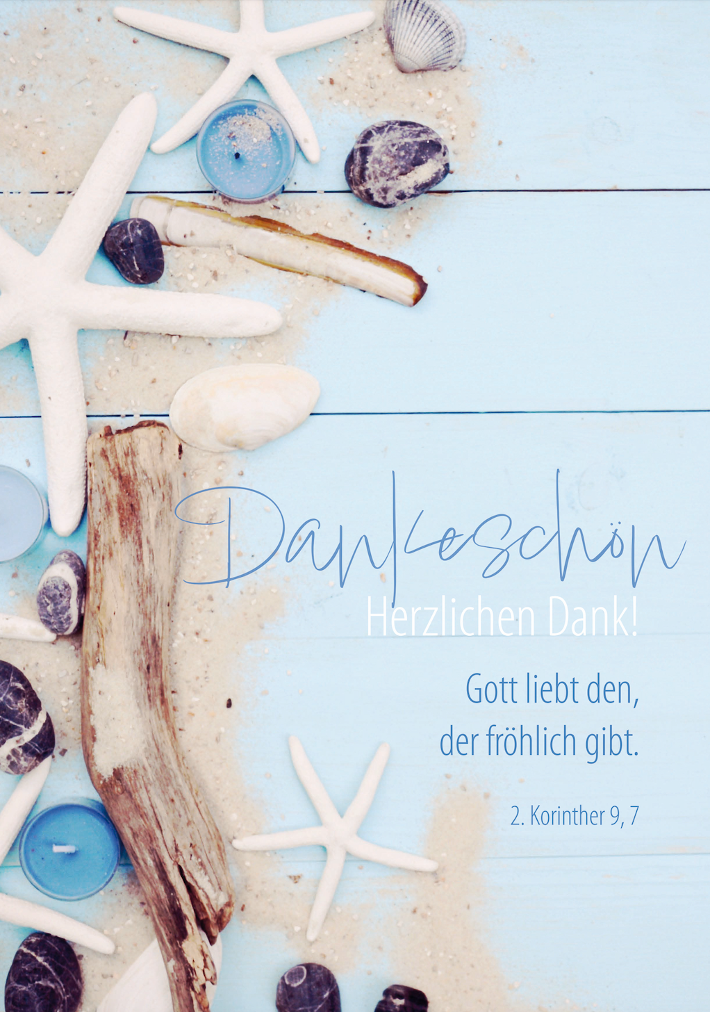 Faltkarte Dankeschön mit Umschlag