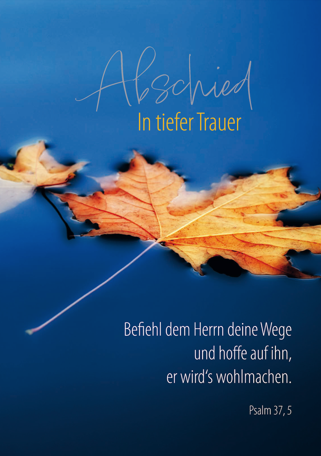 Faltkarten "Trauer" Paket 2