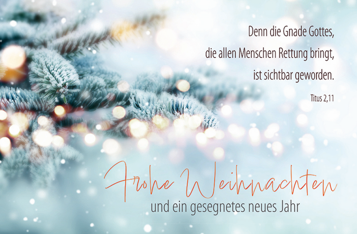 Faltkarte Weihnachten "Tanne"