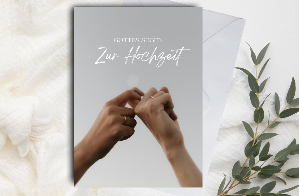 Faltkarte Hochzeit "Hände"