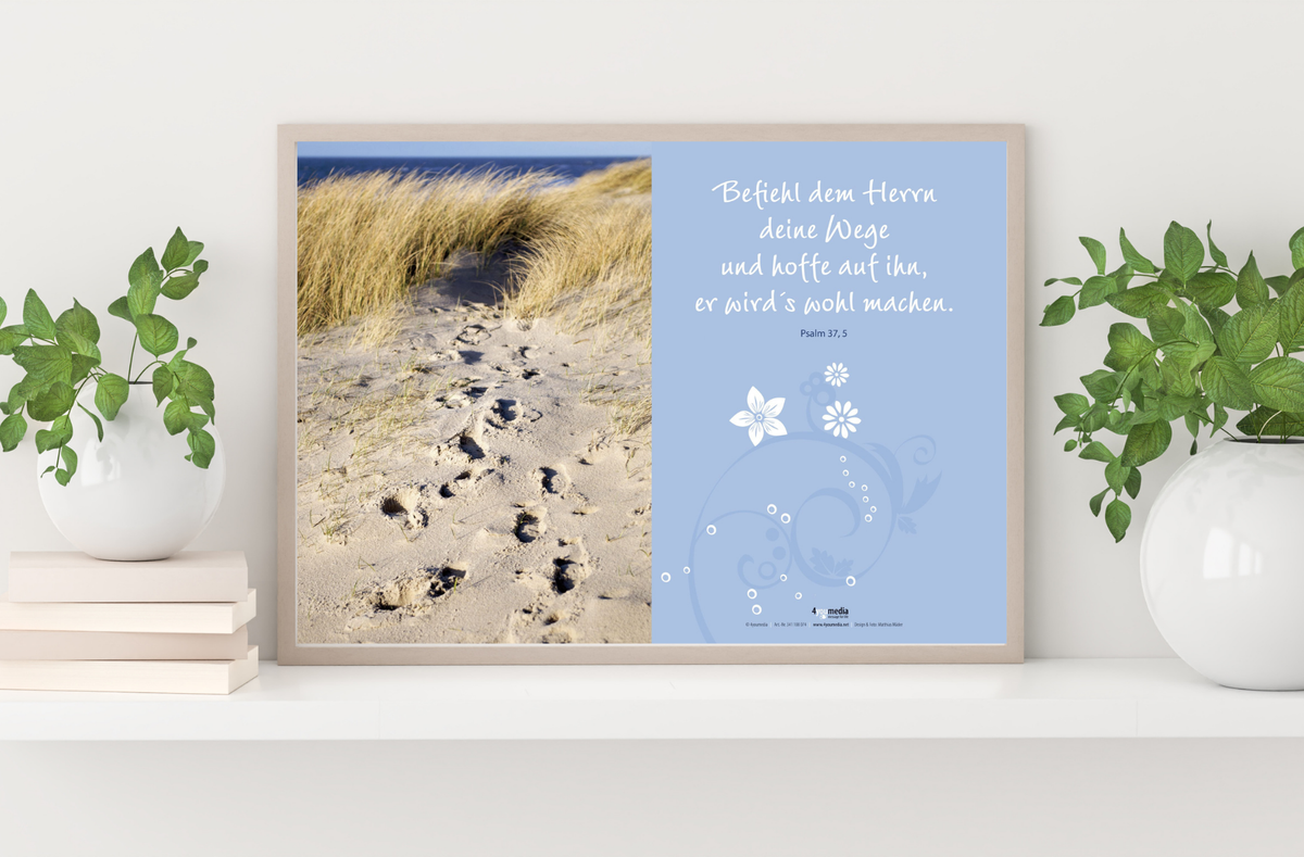 Poster A3 Befiehl dem Herrn deine Wege