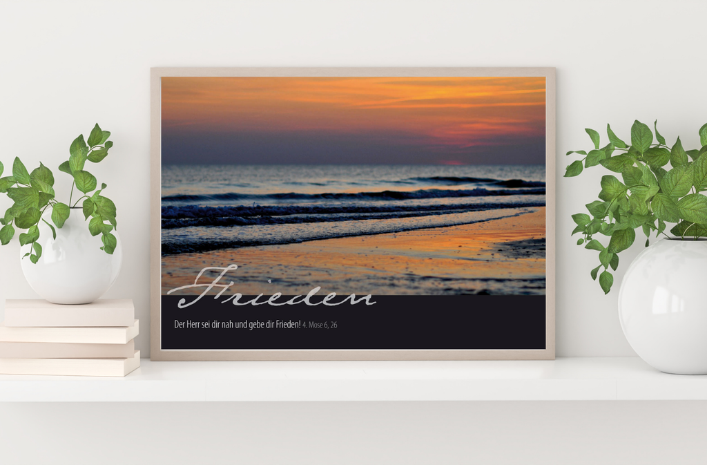 Poster A3 Frieden - Der Herr sei Dir nah