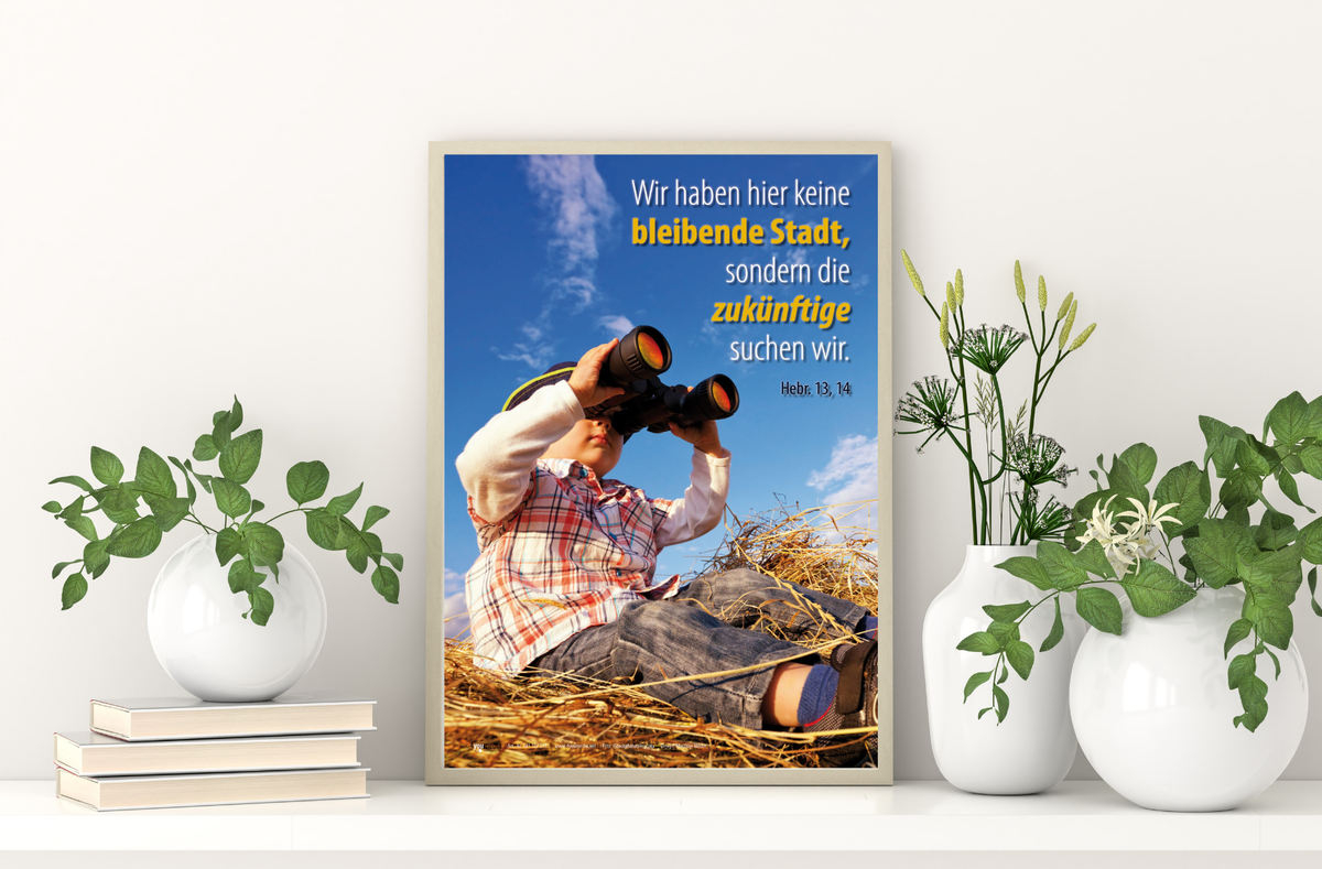 Poster A3 - Jahreslosung Fernglas