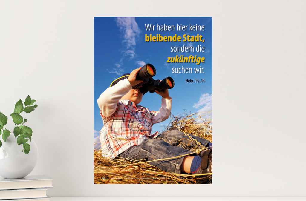 Poster A2 - Jahreslosung Fernglas