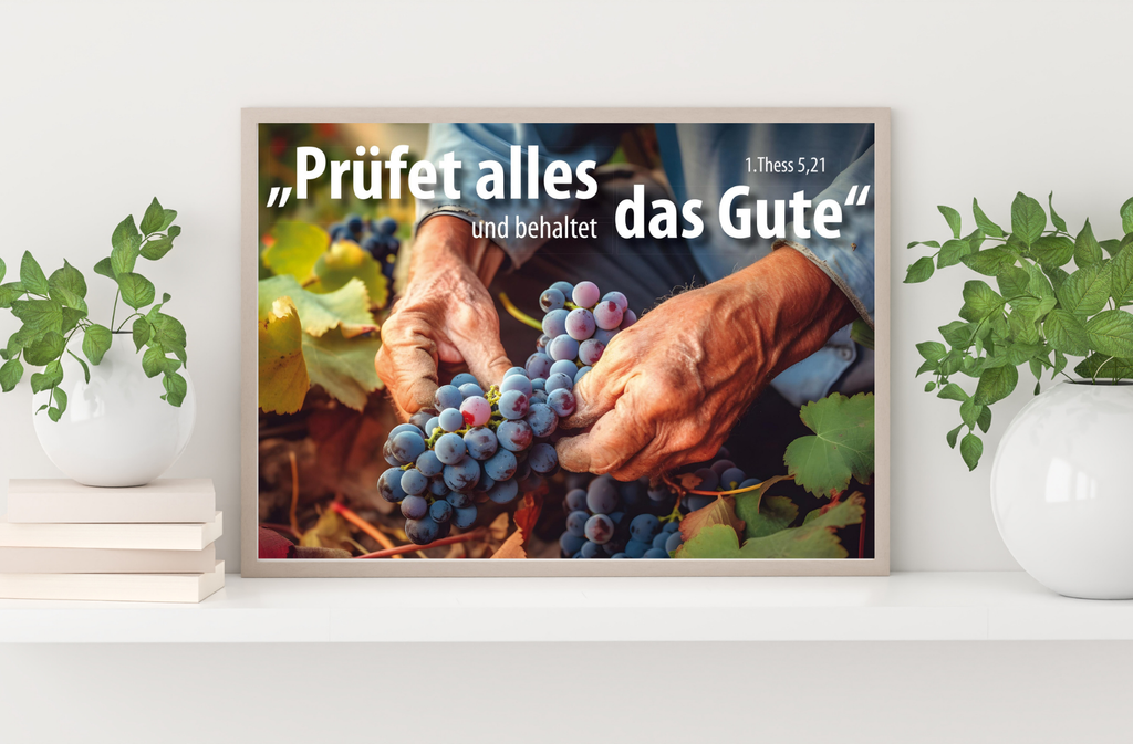 Poster A3 Jahreslosung 2025 Weinrebe