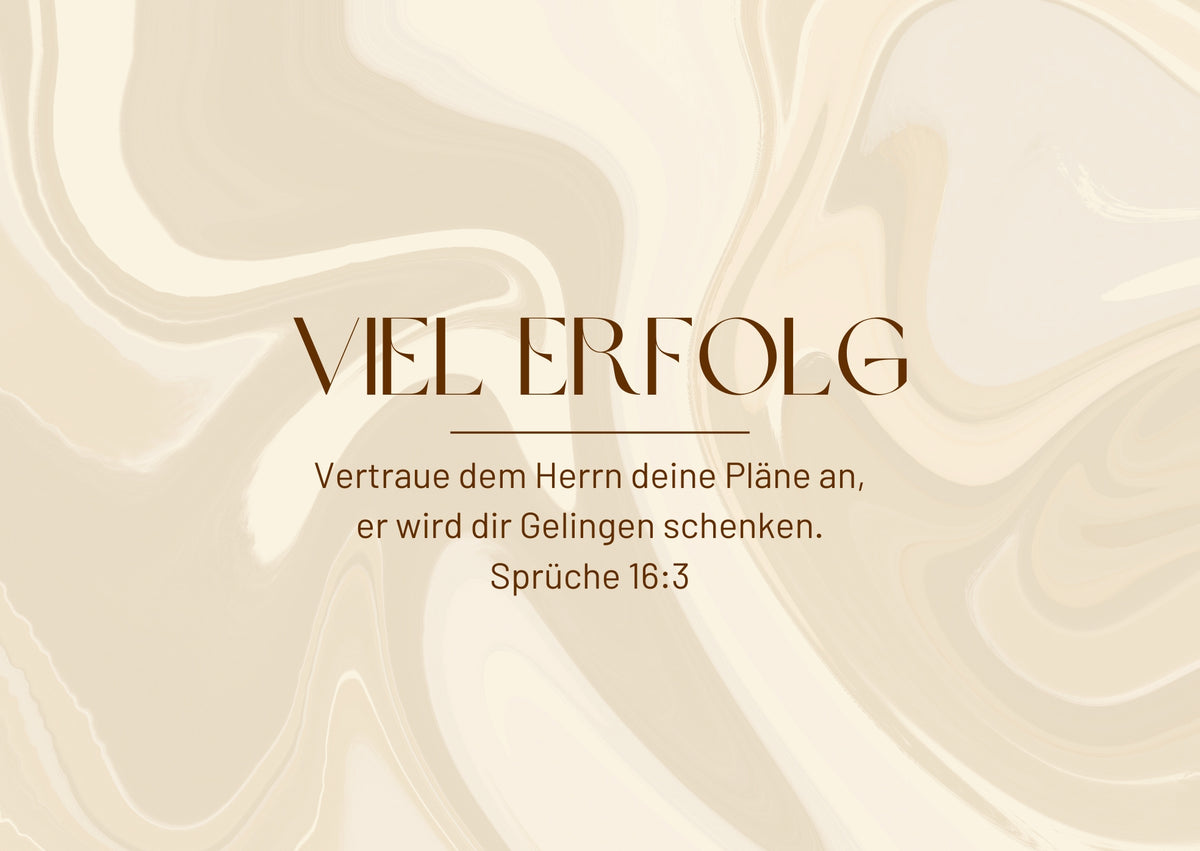 Postkarte Viel Erfolg