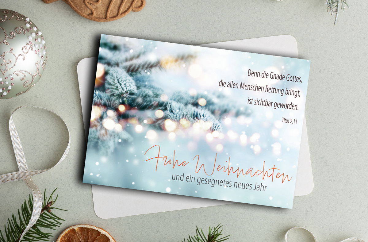 Faltkarte Weihnachten "Tanne"