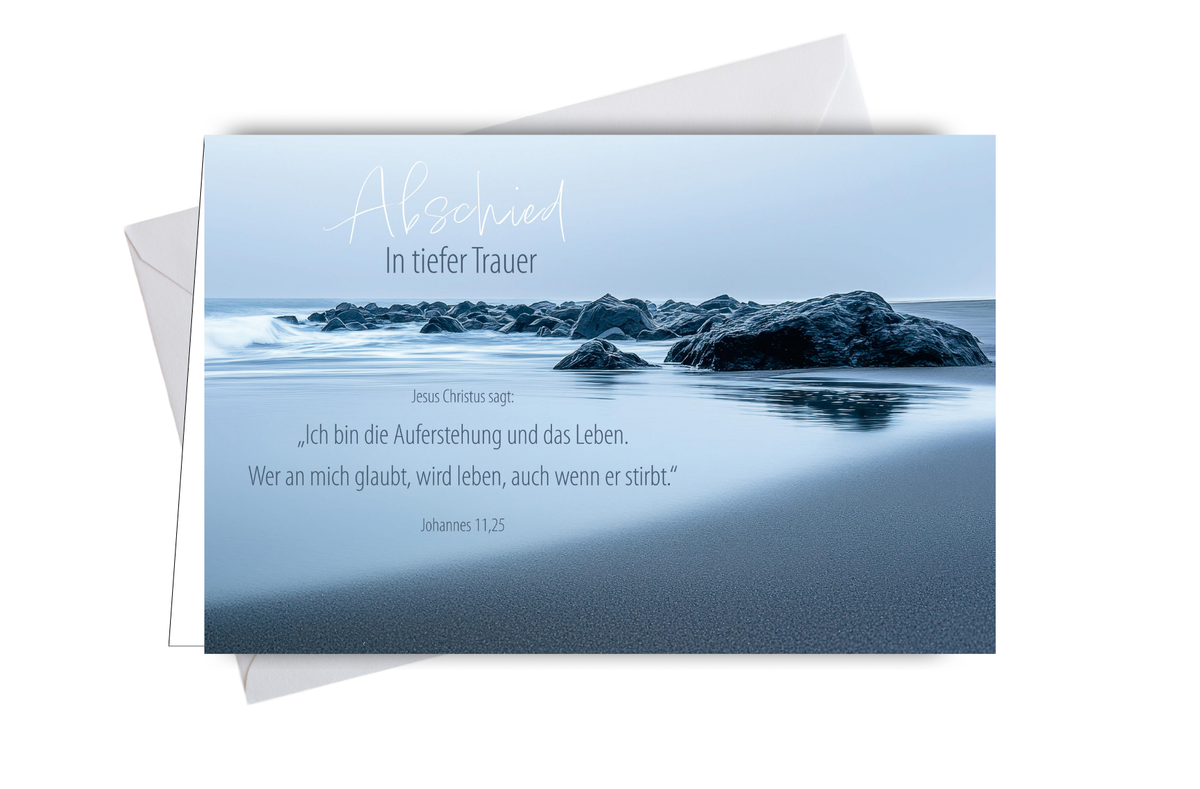 Faltkarte Abschied Meer