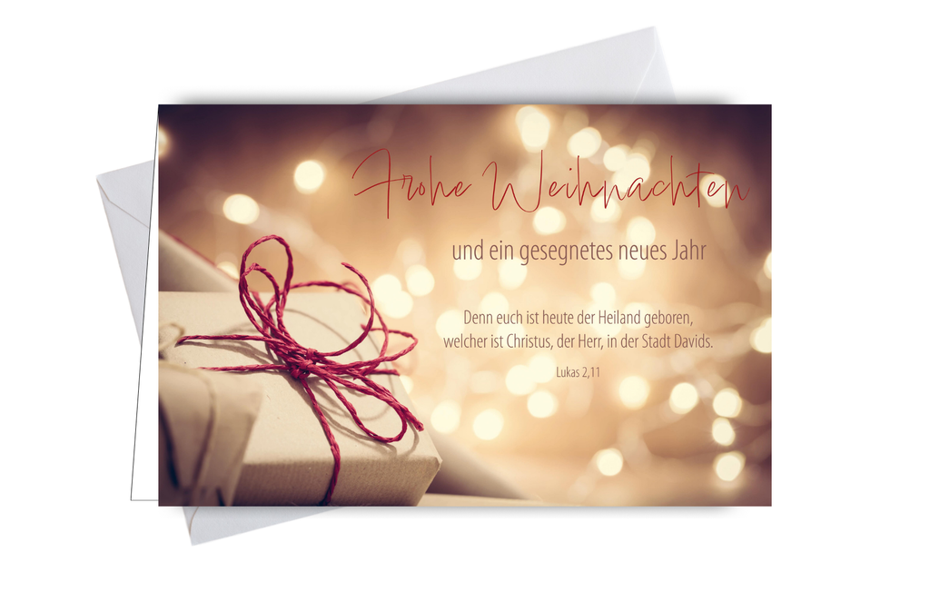 Faltkarte Frohe Weihnachten Geschenk