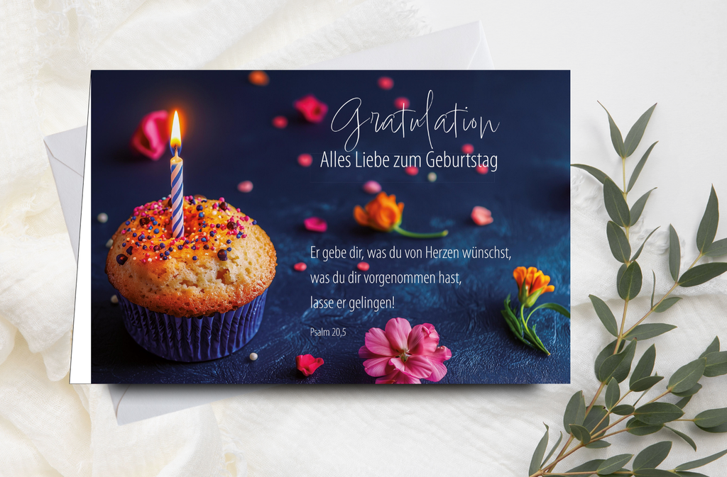 Faltkarte Geburtstag Muffin