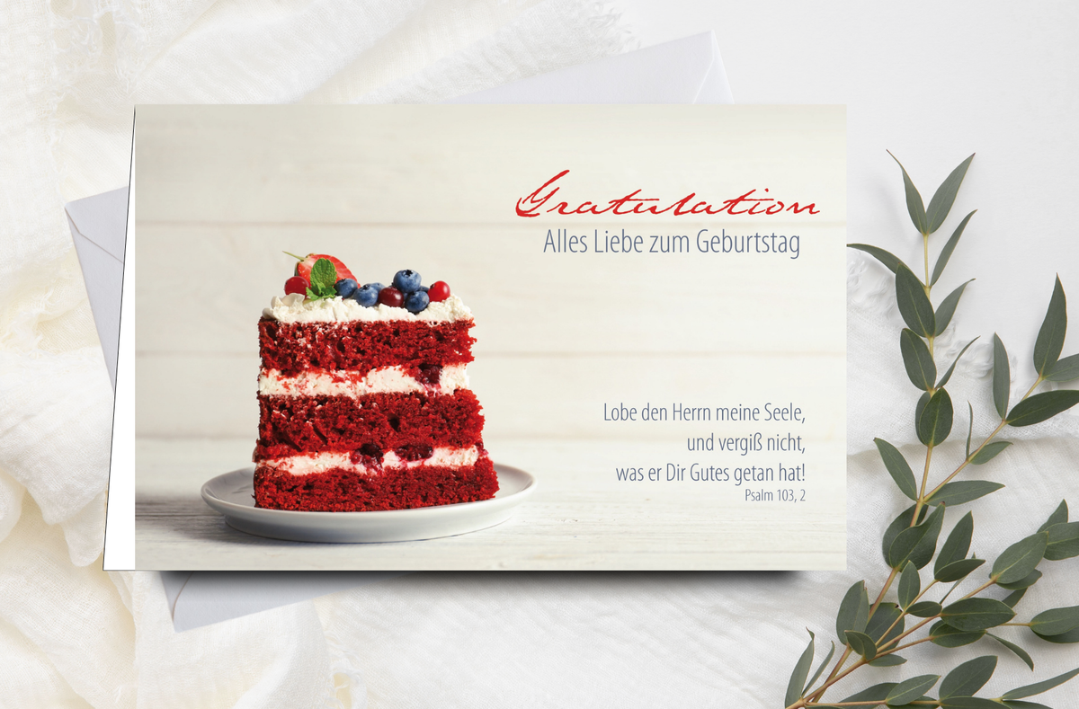 Faltkarte  Alles Liebe zum Geburtstag