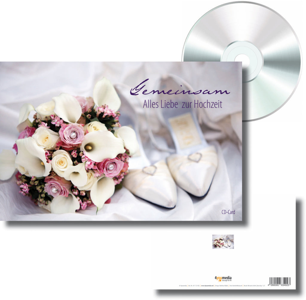 CD-Card - „Gemeinsam“ - Alles Liebe zur Hochzeit