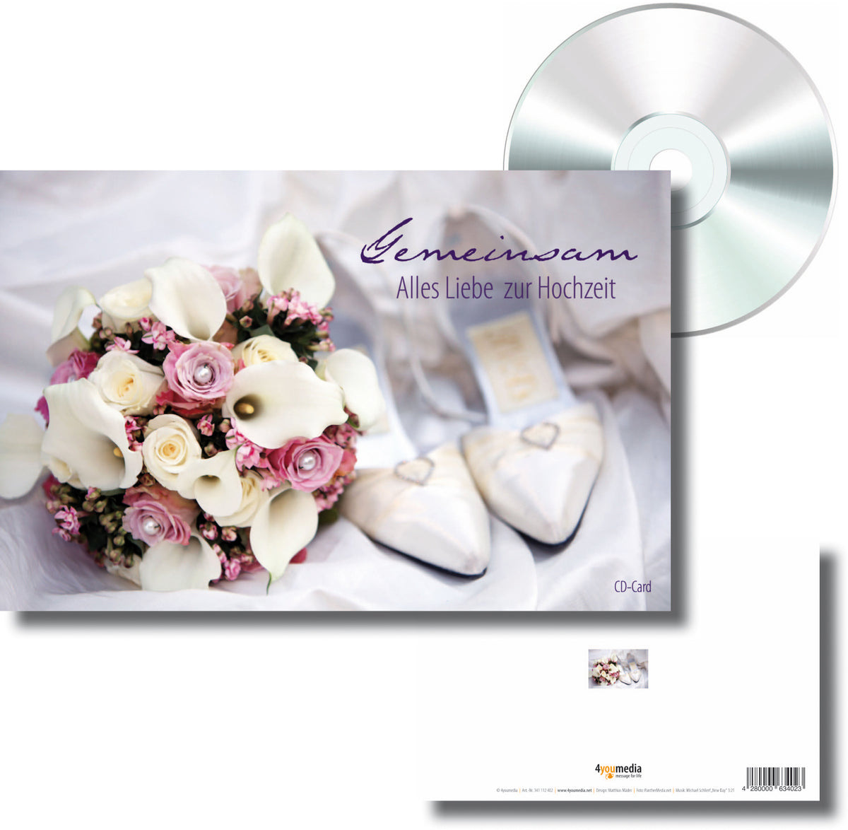 CD-Card - „Gemeinsam“ - Alles Liebe zur Hochzeit