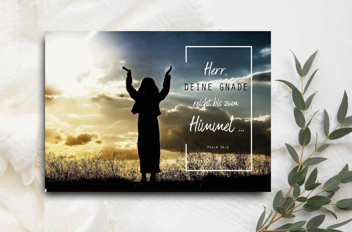 Postkarte   Herr, Deine Gnade