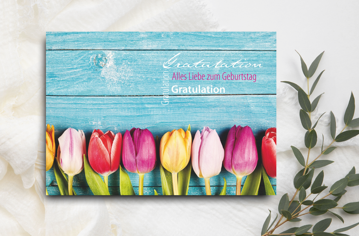 Postkarte Gratulation