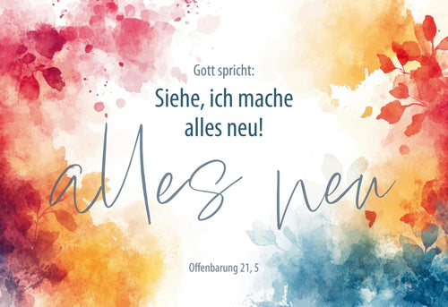 A3 Poster Jahreslosung 2026 Bunte Farben