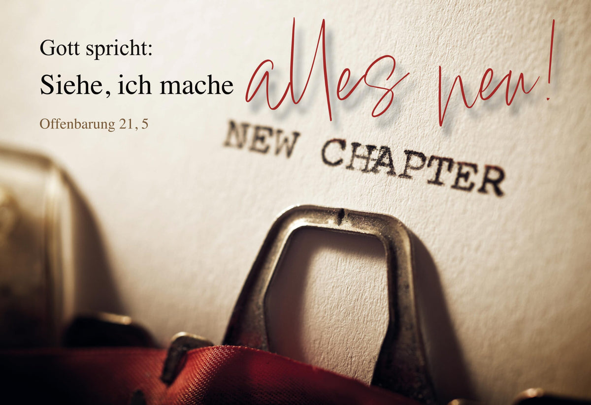 A3 Poster laminiert Jahreslosung 2026 New Chapter