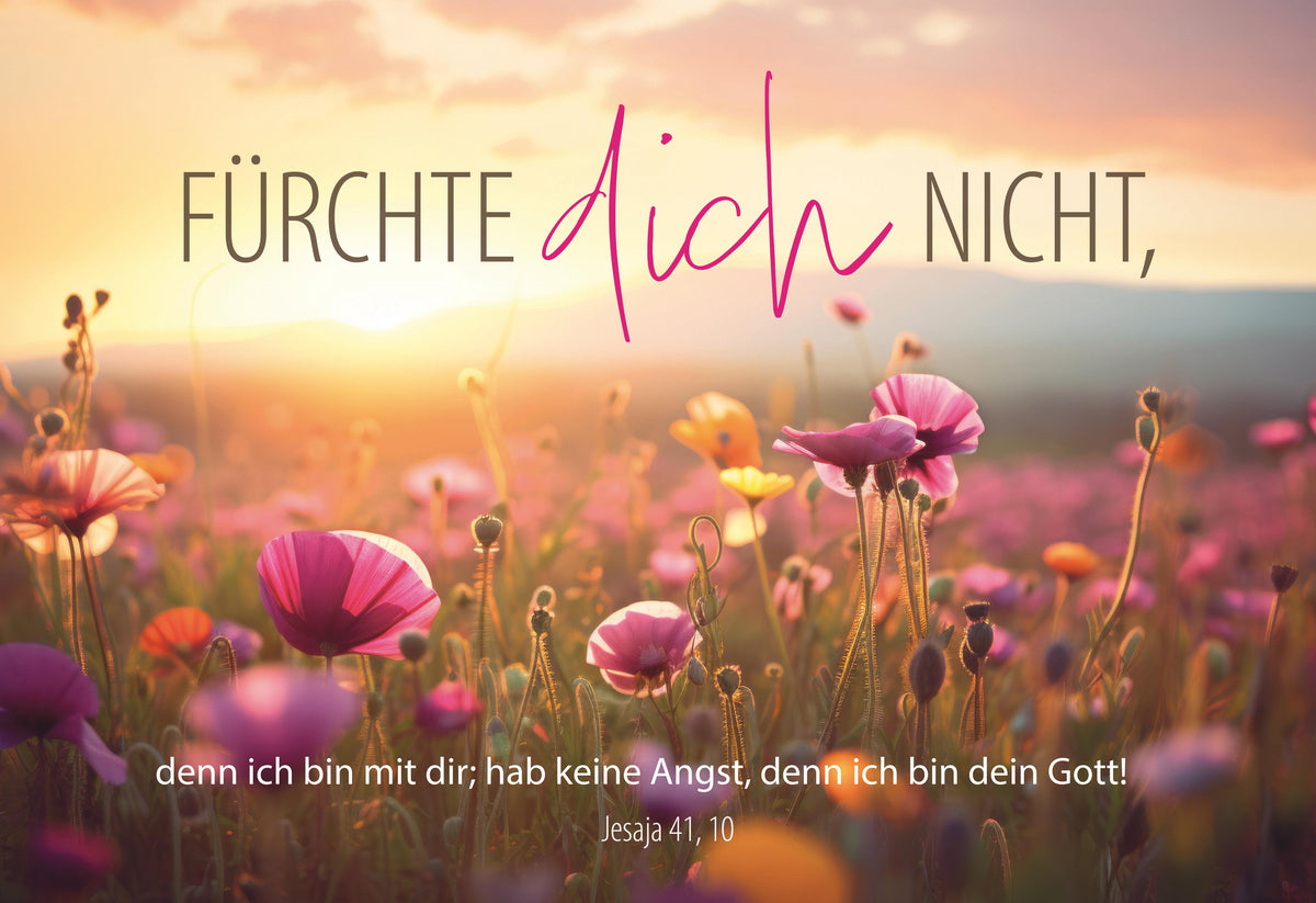 Postkarten Set Jahreslosung 2027 Blumen 10 Stück