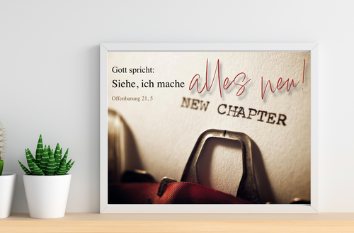A3 Poster Jahreslosung 2026 New Chapter