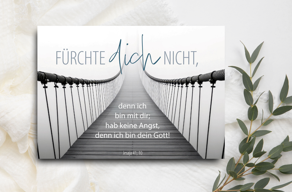 Postkarten Set Jahreslosung 2027 Brücke 10 Stück