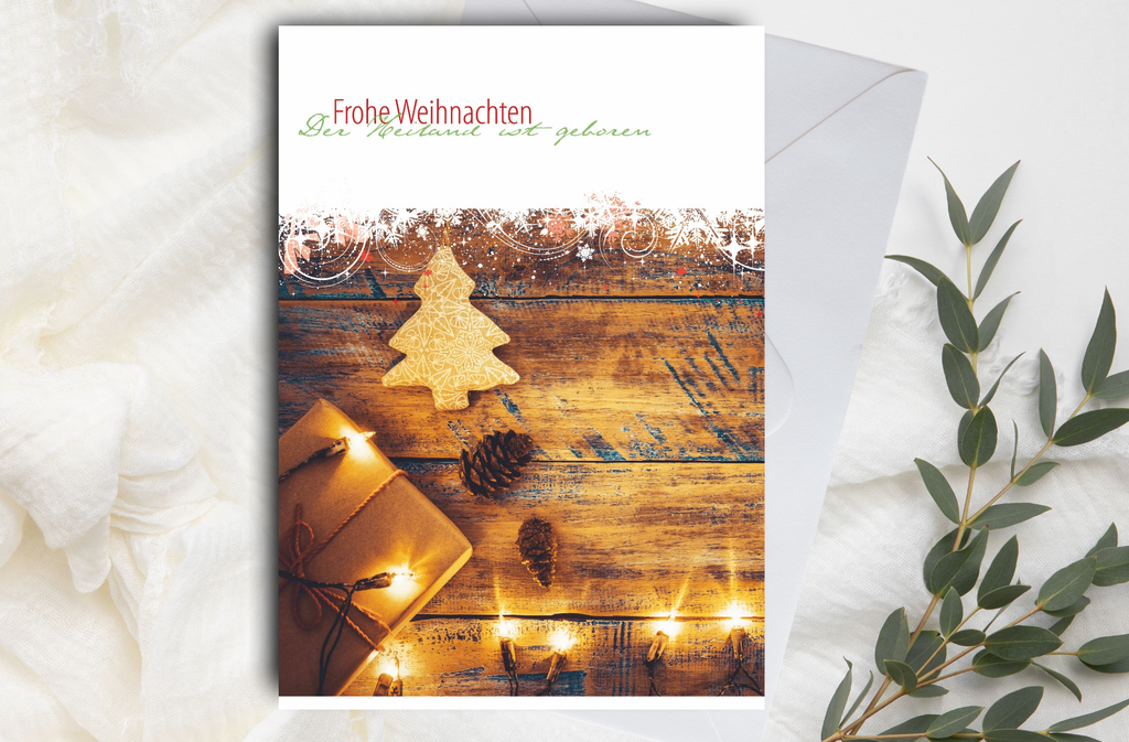 Faltkarte Frohe Weihnachten
