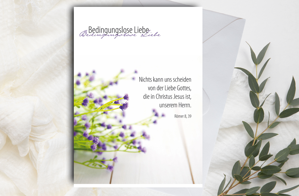 Faltkarte Bedingungslose Liebe