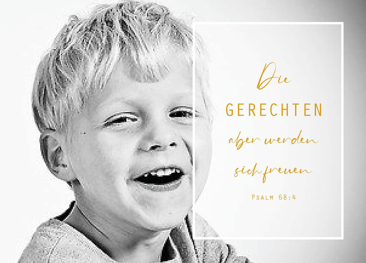 Postkarte  Die Gerechten aber