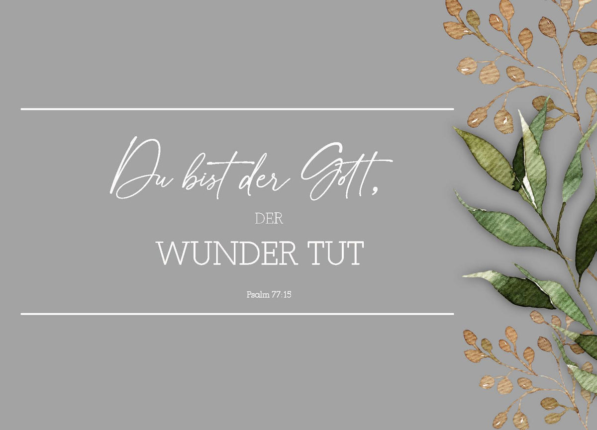 Postkarte   Du bist der Gott