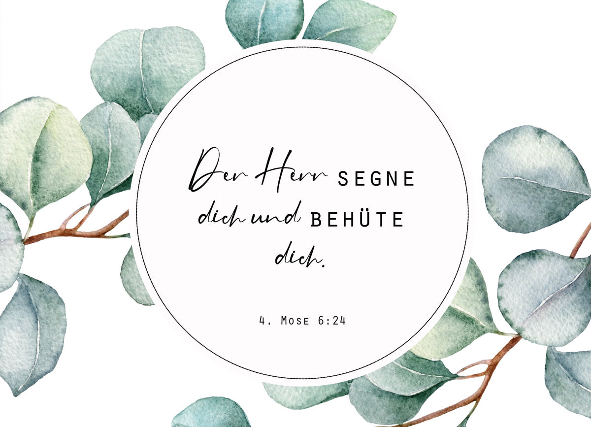 Postkarte Der Herr segne dich