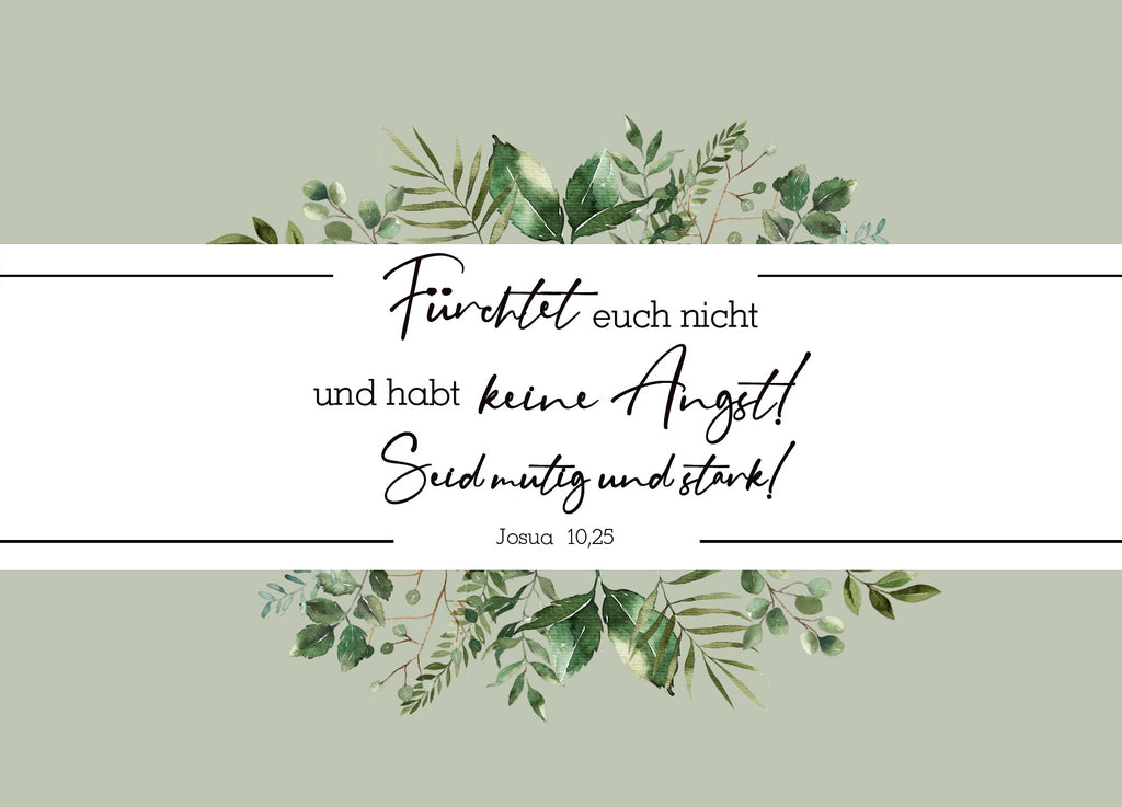 Postkarte Fürchtet euch nicht