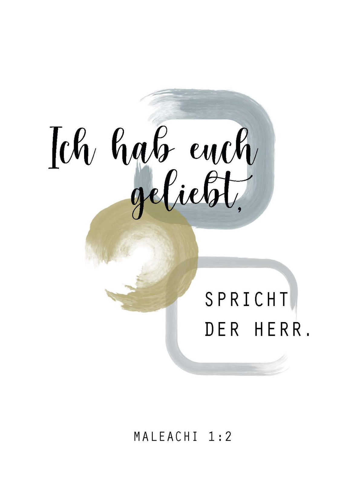 Postkarte  Ich habe euch geliebt