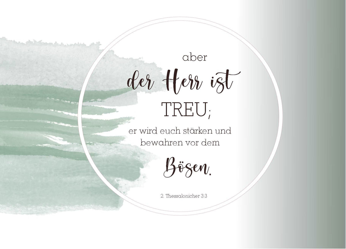Postkarte  aber der Herr ist treu