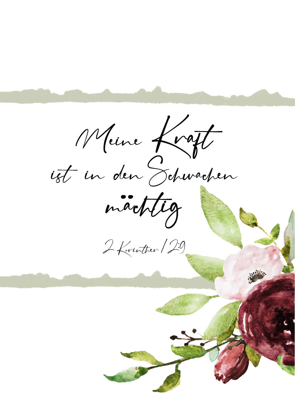 Postkarte Meine Kraft