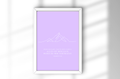 A4 Poster "Mountain" im Bilderrahmen