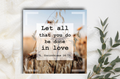 Postkarte - Let all that you do