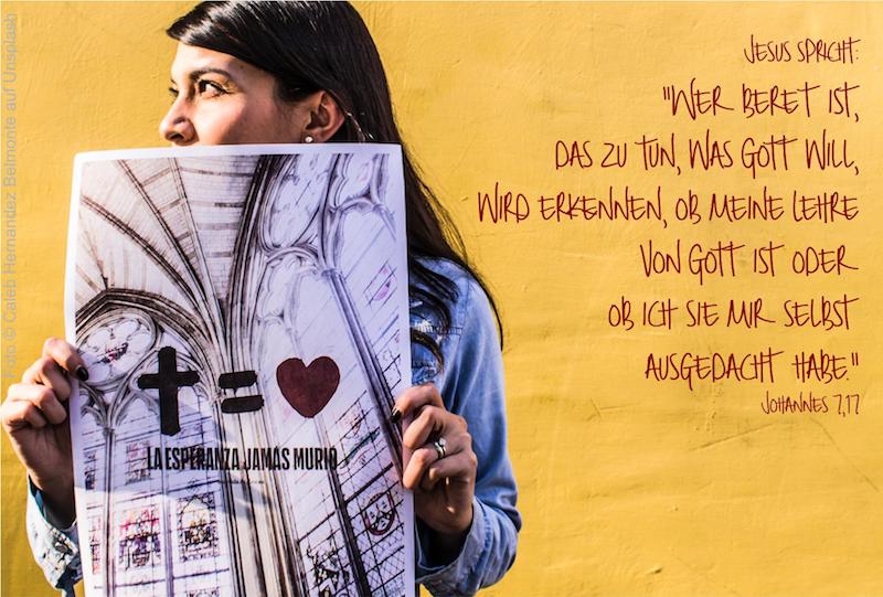 Postkarte Wer bereit ist
