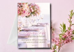 341-112-415 A6 Hochzeit christliche Faltkarten mit Umschlag und Bibelvers 4youmedia Verlag